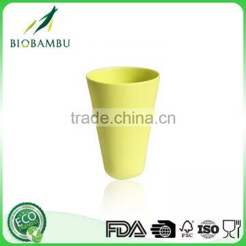 13.4oz food-grade eco-friendly bamboo fiber cold drink paper cup with cover manufacture