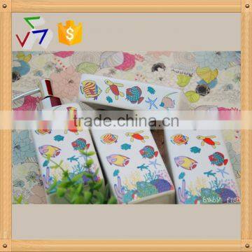 Colorful Funny Decoration Children Ceramic Bathroom Accessories Set photo-2