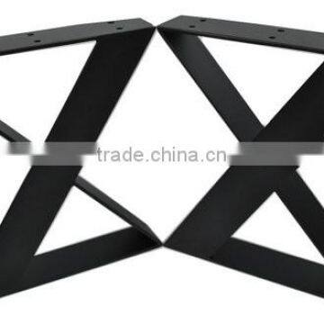 Furniture Accessories Flat Steel Black Iron 16 Inch Coffee Table Leg
