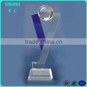 Hot Custom Design Optional Acrylic Awards And Crystal Trophy Award Size and Plate Customized Design photo-5