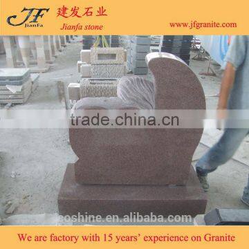 China Granite Monuments Carved Angel Upright Headstone Cemetery Headstone photo-5