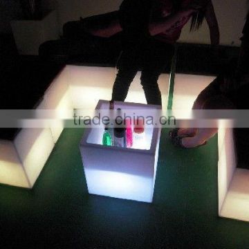 lighting ice bucket/ice bucket stool /led lit ice bucket/ice bucket table YM-LIB404040