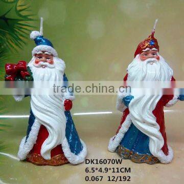Handmade Non-scented Santa Claus Christmas Candle photo-6
