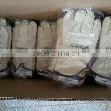 DDSAFETY Cheap Pig Grain Leather Glove Driver Gloves photo-2