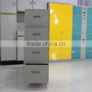 Office Funture 4 Drawer Vertical Cold Rolled Steel Filing Cabinet With Lock Key photo-5