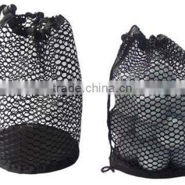 2015 Wholesale Golf Ball Mesh Bag With Drawstring