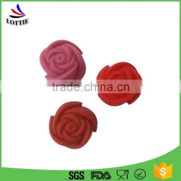 China Manufacturers Creative rose type silicone cake mold tayas orient chocolate silicone mold