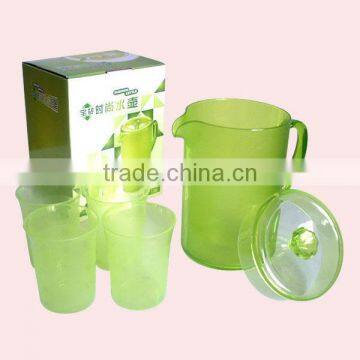 1.6L Popular Clear Plastic Cooler Water Jug With 4 Cups photo-3