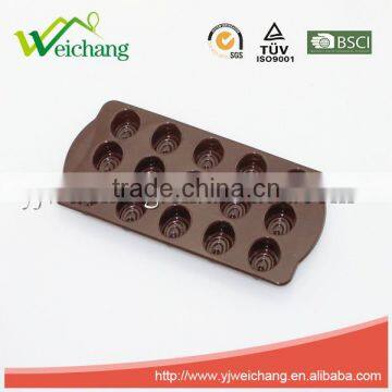 WCJB064 Chocolate Silicone Mold Ice Cube Candy Dessert Jello Mould Flower Gift photo-2