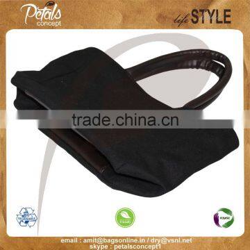 12 oz Canvas Tote Bag With Polyester Lining & With PU Padded Handle & Bottom photo-6