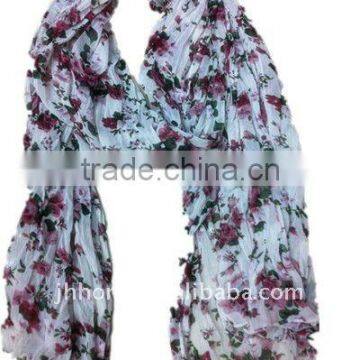 2014 fashion rose chiffon scarf