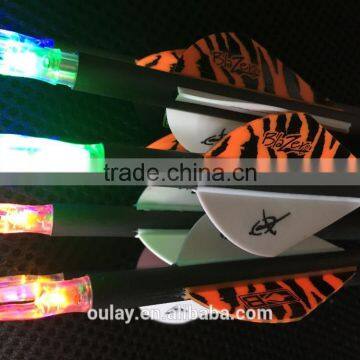 Carbon Arrows With Automatic Lighted Led Nocks/S nocks And Blazer Vanes