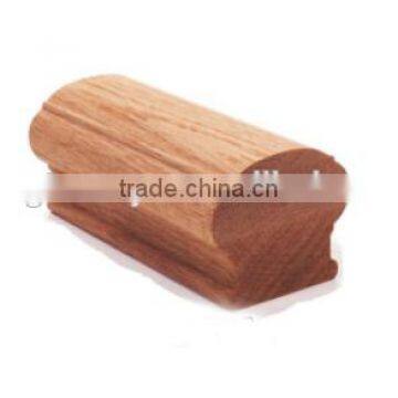 Factory direct Round solid wood handrail Stair Fittings Moulding with Low & Cheap price