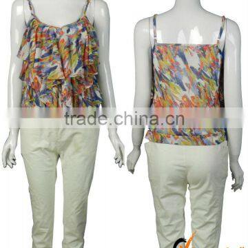 2013 hot sell flower print top