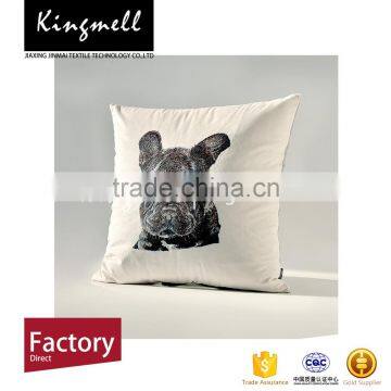 Creative Dog Digital Printed Linen Throw Cover Sofa Pillow Case Cover photo-3