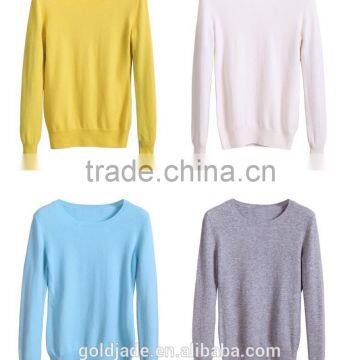 winter wholesale fashion couple pullover sweater ,women o-neck sweater knited for round neck collar,women pullover sweater