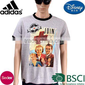 custom graphic t shirt silk screen printed for men