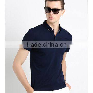 2016 Handsome Young Man Basic Blank Tshirt no Label pk Polo T-shirt photo-2