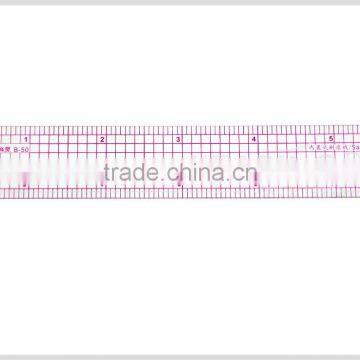 Good sell sandwich line printing straight flexible garment quiting ruler for quilting clothes pattern making 1"*6" #B-50