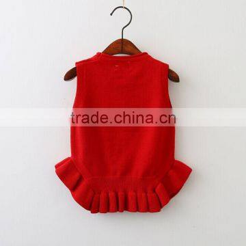 Korean Style Sweater Loose Knitted Vests Patterns for Children Girl photo-5
