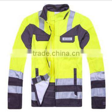 2017 OEM Unisex Anti-static Uniform One Piece Work Wear Fire-fighting Protection Safty Work Set Coverall Clothes High Quality photo-3