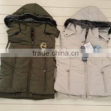 Lady 100%Polyester Padded Vest Garment Stocklots photo-2