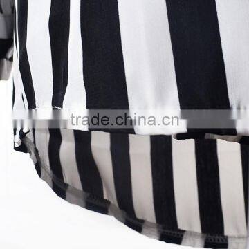 Newest Best Summer Designs Elegant Blouses for Lady Fashion Shirt Blouses for Women Stripe Fashion Blouses 2015 photo-5