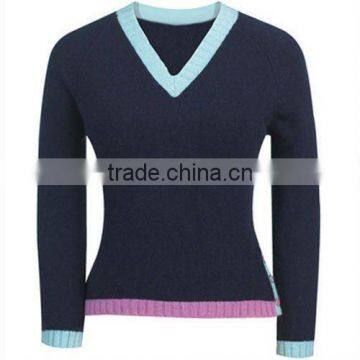 Women's Woven V-Neck Sweater