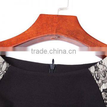 Maxnegio Fabric Pattern Frock With Lace Sleeve for Ladies photo-5