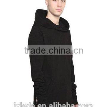 China Manufacture Cheap Supreme Longline Hooded Gym Hoodie for Men photo-3
