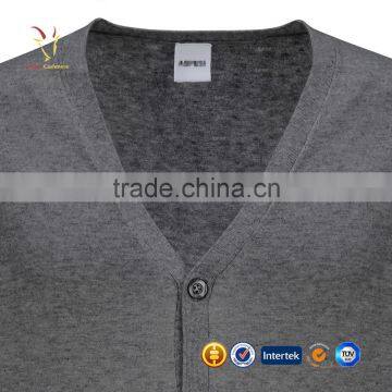 V-Neck Knitted Men Cadign Sweaters New Design Men Cashmere Sweater photo-3