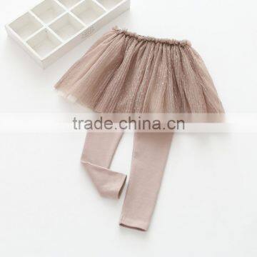 S60645B New Autumn Children's Clothing Girls Two Culottes Children Cotton Gauze Pants Bottoming Trousers photo-2