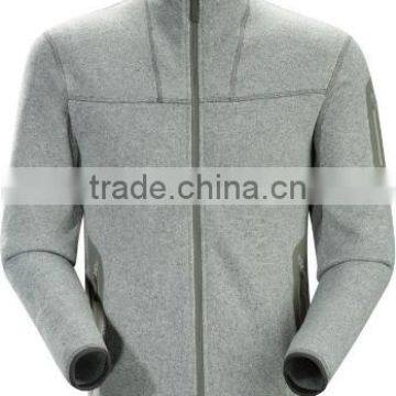 zip up fashion mens fancy fluorescent fleece jacket