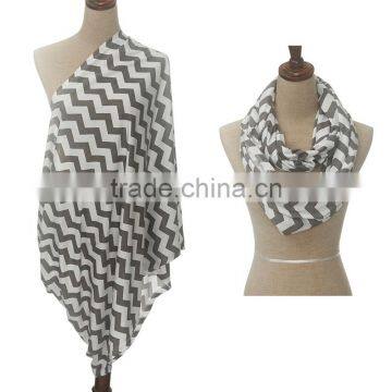 Wholesale Monogramed Chevron Infinity Nursing Scarf