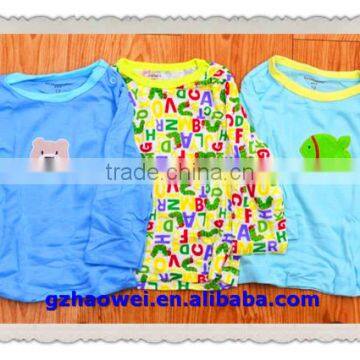 Latest Cute Long Sleeve Baby Boy's Boutique Clothing Set Baby Girl's Summer T-shirts Set photo-1