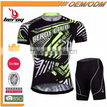 BEROY Hot selling and high quality quick dry colorful cycling jerseys sets,apparel men's cycling clothes