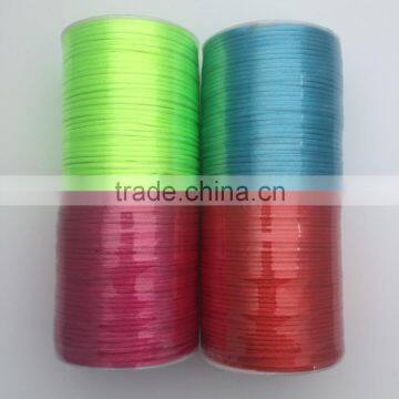 JRT001 Nylon Woven Rope Knot Rope Rattail Satin Cord photo-2
