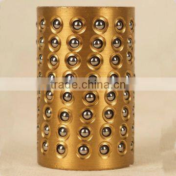 Brass ball cage sliding bushing bearing