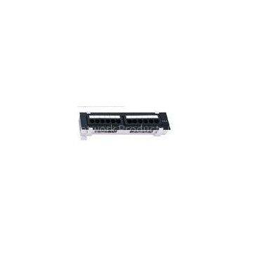 UTP 12port Black Cat5e Patch Panel Wall-type With out Bracket