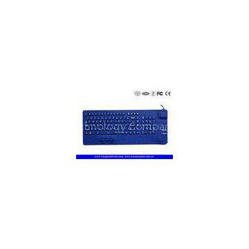 USB 108Keys Medical Waterproof Silicone Keyboard With FN Keys And Numeric Keypad