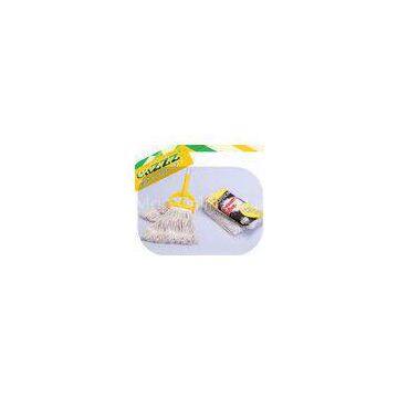 Natural Dust Head Cotton Wet Mop / Super Absorbent industrial dust mop