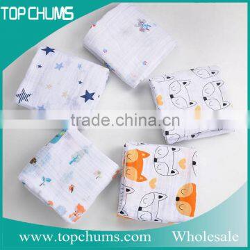 High quallity popular series baby adult custom print muslin blanket