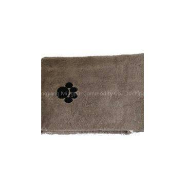 Dog Footprint Embroidery Microfiber Towel
