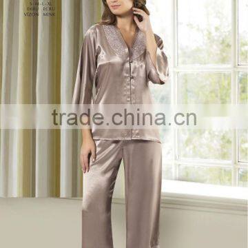 hot design satin nightdress