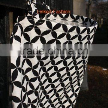 100% Cotton Women Breast Feeding Apron Nursing Poncho Cover up in Active Priniting Pattern photo-2