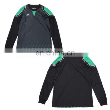 Long Sleeves Custom Black Soccer Referee Jersey