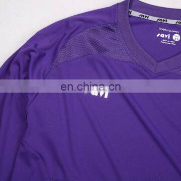 Sublimated Made Purple Plain Soccer Uniform Original Football Jerseys With Tags photo-3