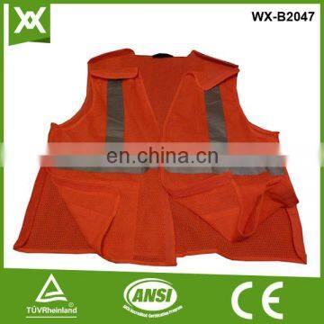 factory /wholesale polyester EN 20471 class2 tape high warning security safety jacket