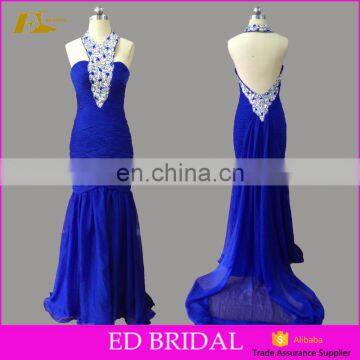 Memraid Patterns Halter Neckline Crystal Embellishments Special Occasions Sexy Prom Dress For Girls