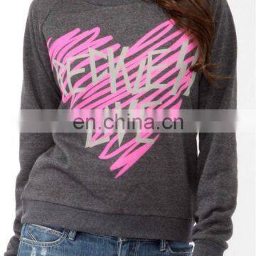 CHEFON Reckless Love Cozy Fleece Knit Heathered Pullover CH0049 photo-4